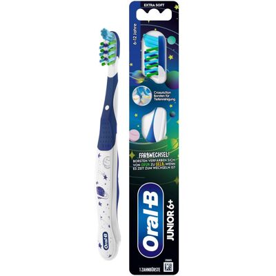 Oral-B, Handzahnbürste, Junior ab 6 Jahre Kindezahnbürste (Extra weich, 1x) Oral-B, Handzahnbürste, Junior ab 6 Jahre Kindezahnbürste (Extra weich, 1x)