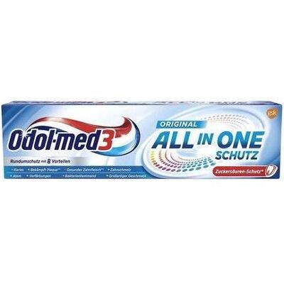 Odol-med3, Zahnpasta, Med3 Zahncreme 75ml ALL-IN-ONE Schutz (75 ml) Odol-med3, Zahnpasta, Med3 Zahncreme 75ml ALL-IN-ONE Schutz (75 ml)