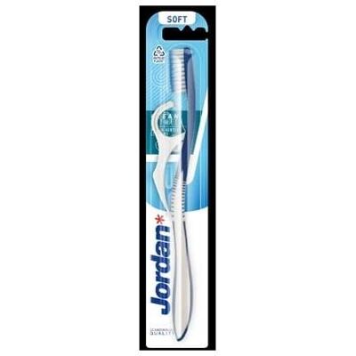 Orkla, Handzahnbürste, Jordan Toothbrush With Flosser Clean Between Soft (Weich, 1x) Orkla, Handzahnbürste, Jordan Toothbrush With Flosser Clean Between Soft (Weich, 1x)