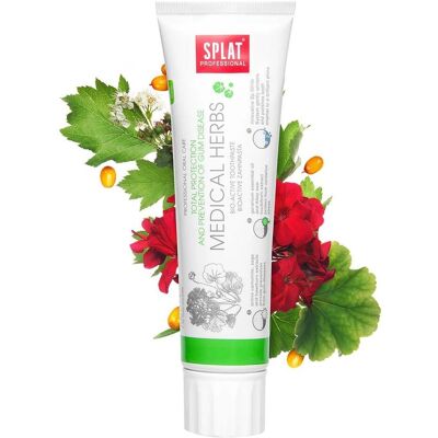 Splat Professional Medical Herbs Bio-Aktiv Zahnpasta - Schutz für Zähne & Zahnfleisch Splat Professional Medical Herbs Bio-Aktiv Zahnpasta - Schutz für Zähne & Zahnfleisch
