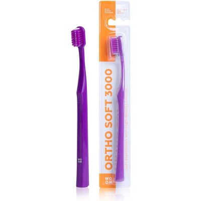 Woom Brand, Handzahnbürste, Ortho+ Soft 3000 Orthodontic Toothbrush (Extra weich, 1x) Woom Brand, Handzahnbürste, Ortho+ Soft 3000 Orthodontic Toothbrush (Extra weich, 1x)
