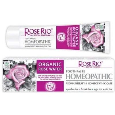 Rose Rio, Zahnpasta, Zahnpasta Homöopathische Pflege Aromatherapie mit Bio-Rosenwasser 65ml (65 ml) Rose Rio, Zahnpasta, Zahnpasta Homöopathische Pflege Aromatherapie mit Bio-Rosenwasser 65ml (65 ml)