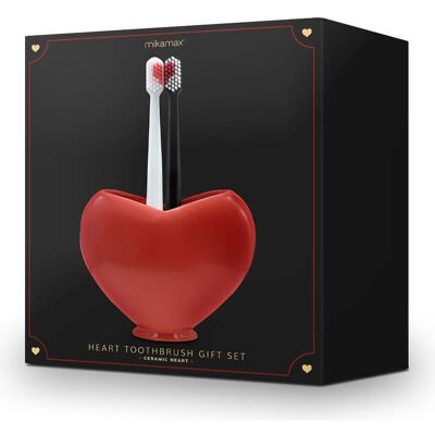 Mikamax, Handzahnbürste, Heart Toothbrush Gift Set (2x) Mikamax, Handzahnbürste, Heart Toothbrush Gift Set (2x)