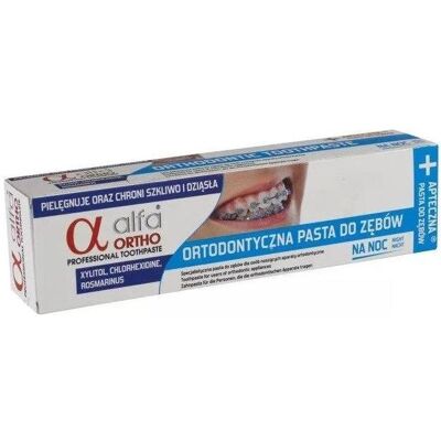 Alfa Ortho, Zahnpasta, Kräuterzahnpasta für die Nacht für Menschen, die 75 ml orthopädischer Apparate tragen - l (75 ml) Alfa Ortho, Zahnpasta, Kräuterzahnpasta für die Nacht für Menschen, die 75 ml orthopädischer Apparate tragen - l (75 ml)