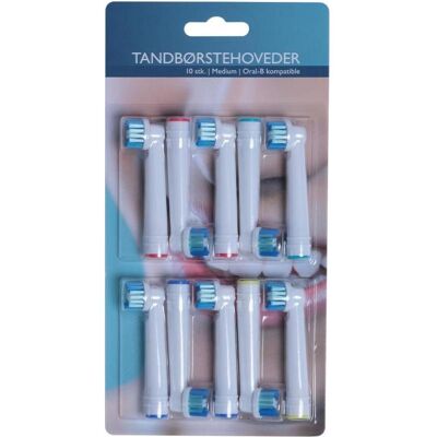 LKD, Zahnbürstenkopf, Zahnbürstenköpfe für z.B. Oral-b Vitality, Pro und andere. 10 Stück. (10x) LKD, Zahnbürstenkopf, Zahnbürstenköpfe für z.B. Oral-b Vitality, Pro und andere. 10 Stück. (10x)