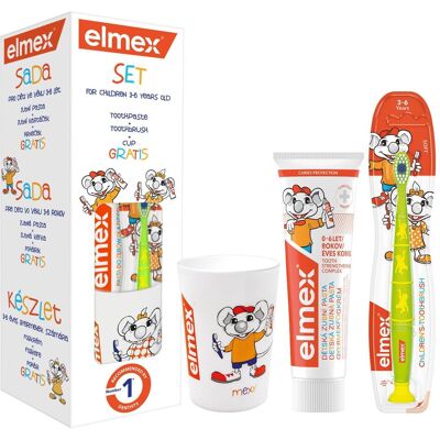 Elmex, Handzahnbürste, Zahnpflege-Geschenkset für Kinder (Weich) Elmex, Handzahnbürste, Zahnpflege-Geschenkset für Kinder (Weich)