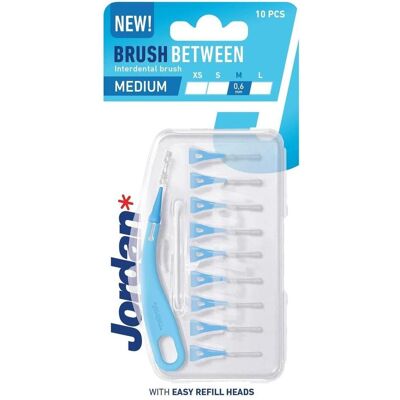 Jordan, Interdentalbürste, Brush Between Interdental Brushes M 10Pcs. (10x, 0.60 mm) Jordan, Interdentalbürste, Brush Between Interdental Brushes M 10Pcs. (10x, 0.60 mm)