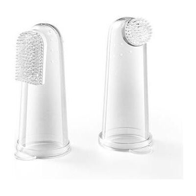 Babyono Baby Ono Transparente 2er Set Fingerzahnbürsten - Babyzahnbürste Babyono Baby Ono Transparente 2er Set Fingerzahnbürsten - Babyzahnbürste