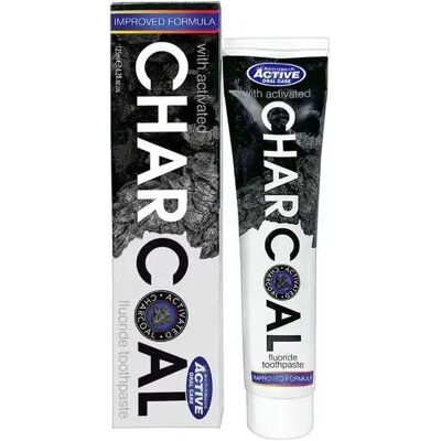 Beauty Formulas, Zahnpasta, Charcoal Fluoride Toothpaste toothpaste toothpaste with activated carbon 125ml (125 ml) Beauty Formulas, Zahnpasta, Charcoal Fluoride Toothpaste toothpaste toothpaste with activated carbon 125ml (125 ml)
