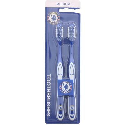 Clean, Handzahnbürste, Oclean Set Duo, Epl, Chealsea, Toothbrush, Blue and White, 2 pcs For Children (2x) Clean, Handzahnbürste, Oclean Set Duo, Epl, Chealsea, Toothbrush, Blue and White, 2 pcs For Children (2x)