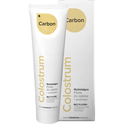 ImmunoFirstAid, Zahnpasta, Colostrum Carbon aufhellende Zahnpasta mit Colostrum ohne Fluorid ImmunoFirstAid, Zahnpasta, Colostrum Carbon aufhellende Zahnpasta mit Colostrum ohne Fluorid