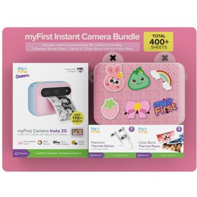 myFirst Camera Insta 20 Cotton Candy-Bundle Set Sofortbildkamera Rosa myFirst Camera Insta 20 Cotton Candy-Bundle Set Sofortbildkamera Rosa