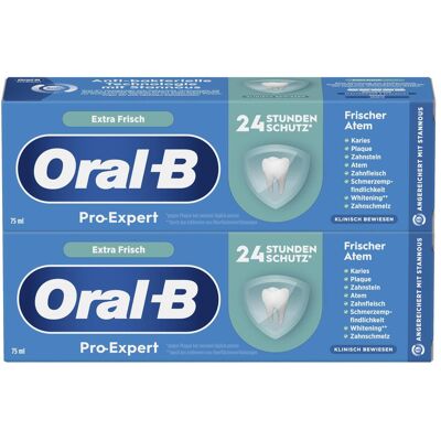 Oral-B, Zahnpasta, Pro-Expert Frischer Atem 2x75ML Zahnpasta (75 ml) Oral-B, Zahnpasta, Pro-Expert Frischer Atem 2x75ML Zahnpasta (75 ml)