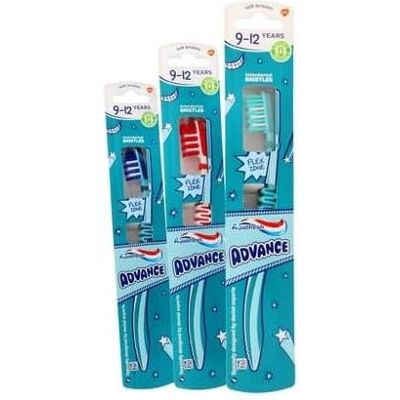 Aquafresh, Handzahnbürste, Advance Toothbrush For Children 9-12 Years Old 1Pc (Weich, 1x) Aquafresh, Handzahnbürste, Advance Toothbrush For Children 9-12 Years Old 1Pc (Weich, 1x)