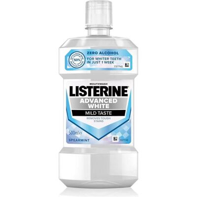 Listerine Advanced White Mild Taste - Mundspülung mit Aufhellung - 500ml Listerine Advanced White Mild Taste - Mundspülung mit Aufhellung - 500ml