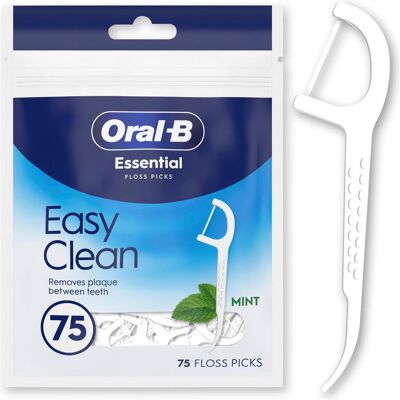 Oral-B, Zahnseide, Essential Floss Zahnseide Sticks 75er Zahnseide Oral-B, Zahnseide, Essential Floss Zahnseide Sticks 75er Zahnseide
