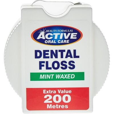 Beauty Formulas, Zahnseide, Active Oral Care - Mint Dental Floss Waxed Mint Floss 200 (200 m) Beauty Formulas, Zahnseide, Active Oral Care - Mint Dental Floss Waxed Mint Floss 200 (200 m)