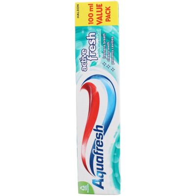Apothecary87, Zahnpasta, Aquafresh - Active Fresh Toothpaste - Refreshing toothpaste with menthol 100ml (100 ml) Apothecary87, Zahnpasta, Aquafresh - Active Fresh Toothpaste - Refreshing toothpaste with menthol 100ml (100 ml)