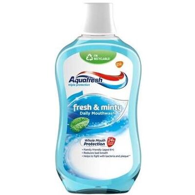 Aquafresh, Mundspülung, FreshMinty Mundspülung 500ml (500 ml, Mundwasser) Aquafresh, Mundspülung, FreshMinty Mundspülung 500ml (500 ml, Mundwasser)