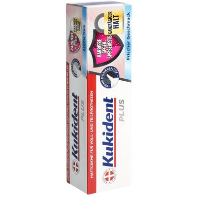 Kukident, Zahnpasta, Plus Barriere gegen Speisereste-Frischer Geschmack 40G Haftcreme (40 ml) Kukident, Zahnpasta, Plus Barriere gegen Speisereste-Frischer Geschmack 40G Haftcreme (40 ml)
