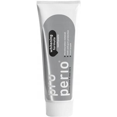 Pro Perio, Zahnpasta, Whitening Formula, Zahnpasta mit Whitening-Formel, Aktivkohle und Aloe Vera, 125 ml (125 ml) Pro Perio, Zahnpasta, Whitening Formula, Zahnpasta mit Whitening-Formel, Aktivkohle und Aloe Vera, 125 ml (125 ml)