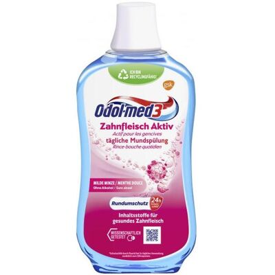 Odol-med3, Mundspülung, 500ML ODOL-MED 3 ZAHNFLEISCH AKTIV (500 ml, Mundspülung, Mundwasser) Odol-med3, Mundspülung, 500ML ODOL-MED 3 ZAHNFLEISCH AKTIV (500 ml, Mundspülung, Mundwasser)