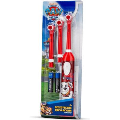 Huslog, Handzahnbürste, Paw Patrol oscillating children's toothbrush red pattern 2 (Weich, 1x) Huslog, Handzahnbürste, Paw Patrol oscillating children's toothbrush red pattern 2 (Weich, 1x)