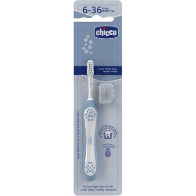 Chicco Handzahnbürste, Zahnbürste, INDIGO - 6-36m (Extra weich) Chicco Handzahnbürste, Zahnbürste, INDIGO - 6-36m (Extra weich)