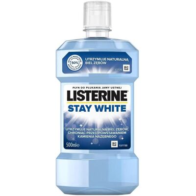 Listerine, Mundspülung, Stay White 500 ml (500 ml, Mundspülung, Mundwasser) Listerine, Mundspülung, Stay White 500 ml (500 ml, Mundspülung, Mundwasser)