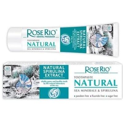 Rose Rio, Zahnpasta, Natürliche Meeresmineralien und Spirulina-Extrakt Zahnpasta 65ml (65 ml) Rose Rio, Zahnpasta, Natürliche Meeresmineralien und Spirulina-Extrakt Zahnpasta 65ml (65 ml)