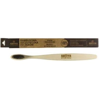 Sattva Ayurveda, Handzahnbürste, Bamboo Bristle Toothbrush Medium (Mittel, 1x) Sattva Ayurveda, Handzahnbürste, Bamboo Bristle Toothbrush Medium (Mittel, 1x)