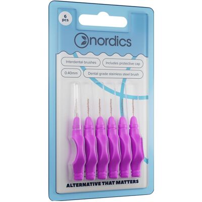 Nordics, Interdentalbürste, Öko Interdentalbürsten Sticks 0,4mm (6x, 0.40 mm) Nordics, Interdentalbürste, Öko Interdentalbürsten Sticks 0,4mm (6x, 0.40 mm)