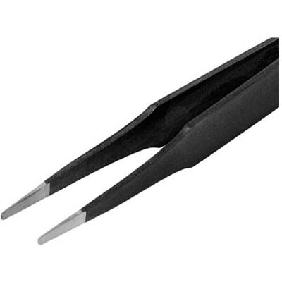 Piergiacomi, Pinzette, ESD-Pinzette mit flachen und abgerundeten Spitzen, 120 mm Piergiacomi, Pinzette, ESD-Pinzette mit flachen und abgerundeten Spitzen, 120 mm