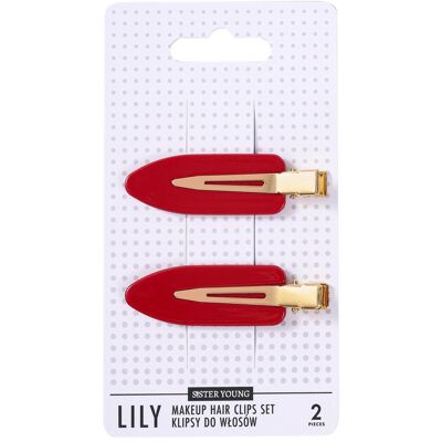 Sister Young, Haarklammer + Haarclips, Lily Makeup Hair Clips Set Red 2 Pieces (2 Stk.) Sister Young, Haarklammer + Haarclips, Lily Makeup Hair Clips Set Red 2 Pieces (2 Stk.)