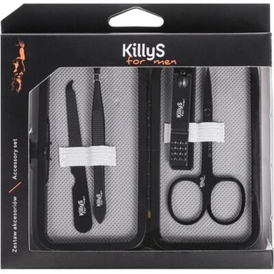 Killys Herren-Pflegeset - Nagelschere, Klipper, Feile & Pinzette Killys Herren-Pflegeset - Nagelschere, Klipper, Feile & Pinzette