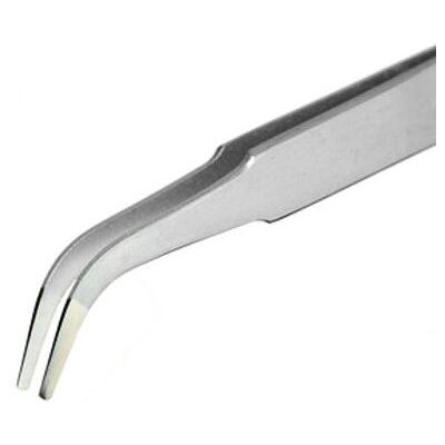 Piergiacomi, Pinzette, Pinzette, mit flachen runden und gebogenen Spitzen, 120 mm Piergiacomi, Pinzette, Pinzette, mit flachen runden und gebogenen Spitzen, 120 mm