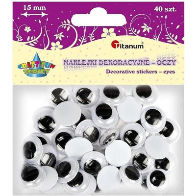 Titanum, Künstliche Wimpern, Selbstklebende Augen ohne Wimpern 15mm rund 40 Stk (Künstliche Wimpern) Titanum, Künstliche Wimpern, Selbstklebende Augen ohne Wimpern 15mm rund 40 Stk (Künstliche Wimpern)