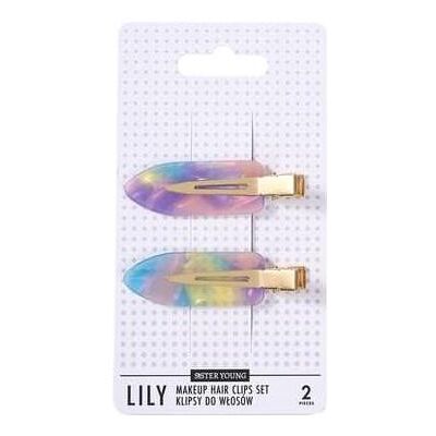 Lilly and Sid, Haarklammer + Haarclips, Lily Hair Clips For Makeup Pink Purple 2 Pieces (2 Stk.) Lilly and Sid, Haarklammer + Haarclips, Lily Hair Clips For Makeup Pink Purple 2 Pieces (2 Stk.)