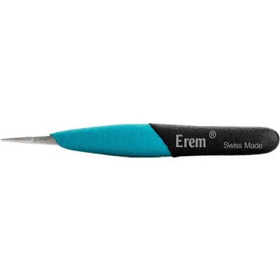 Weller Erem, Pinzette, ESD-sichere Pinzette mit geriffelten Spitzen, Präzisionspinzette, Edelstahl, 120mm Weller Erem, Pinzette, ESD-sichere Pinzette mit geriffelten Spitzen, Präzisionspinzette, Edelstahl, 120mm