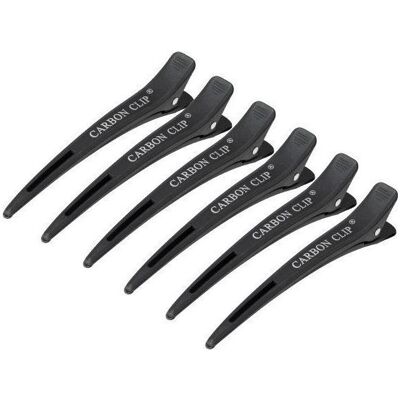 Activeshop, Haarklammer + Haarclips, Klamry fryzjerskie do włosów Carbon E-15 6 szt. 11,5 cm czarne (6 Stk.) Activeshop, Haarklammer + Haarclips, Klamry fryzjerskie do włosów Carbon E-15 6 szt. 11,5 cm czarne (6 Stk.)