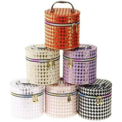 Adar, Kosmetikspiegel, S-Etui mit Reissverschlussspiegel 14x13x14cm MIX Adar, Kosmetikspiegel, S-Etui mit Reissverschlussspiegel 14x13x14cm MIX