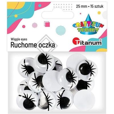 Titanum, Künstliche Wimpern, Augen ohne Kleber mit Wimpern 25 mm Mix 15 Stk Titanum, Künstliche Wimpern, Augen ohne Kleber mit Wimpern 25 mm Mix 15 Stk
