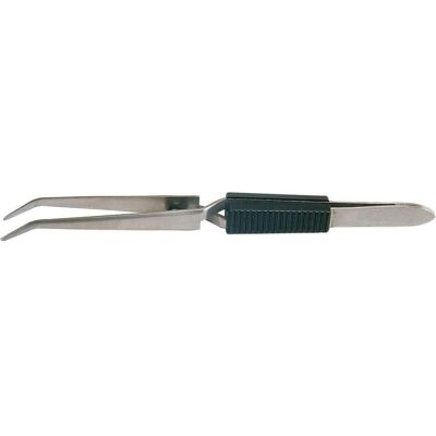Tecwerk, Pinzette, Lötkreuzpinzette Gesamtlänge 160 mm gebogene Spitzen Edelstahl Tecwerk, Pinzette, Lötkreuzpinzette Gesamtlänge 160 mm gebogene Spitzen Edelstahl