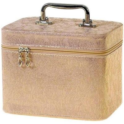 Adar, Zubehör Make-up, L-Kofferraum, Koffer mit Spiegel, Reissverschluss, 23x17x15cm Adar, Zubehör Make-up, L-Kofferraum, Koffer mit Spiegel, Reissverschluss, 23x17x15cm