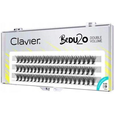 Clavier, Künstliche Wimpern, BeDU2O Double Volume kępki rzęs 9mm (Künstliche Wimpern) Clavier, Künstliche Wimpern, BeDU2O Double Volume kępki rzęs 9mm (Künstliche Wimpern)