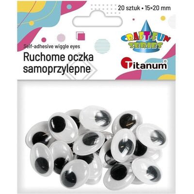 Titanum, Künstliche Wimpern, Selbstklebende Augen ohne Wimpern 15x20 mm oval 20 Stk (Künstliche Wimpern) Titanum, Künstliche Wimpern, Selbstklebende Augen ohne Wimpern 15x20 mm oval 20 Stk (Künstliche Wimpern)