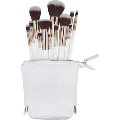Ilu, Schminkpinsel, Basic Set 12 Makeup Brushes with White Bag (Set) Ilu, Schminkpinsel, Basic Set 12 Makeup Brushes with White Bag (Set)