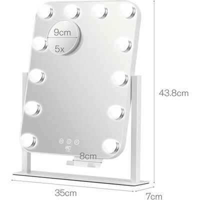 EC by Wilfa, Kosmetikspiegel, Makeup Mirror Shine EC by Wilfa, Kosmetikspiegel, Makeup Mirror Shine