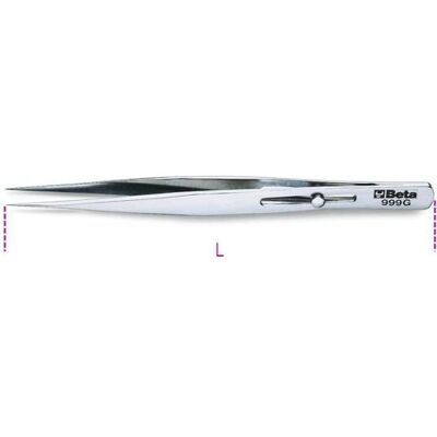 BETA, Pinzette, 009990027 999G Pinzette mit geraden spitzen Backen 140 L mm BETA, Pinzette, 009990027 999G Pinzette mit geraden spitzen Backen 140 L mm