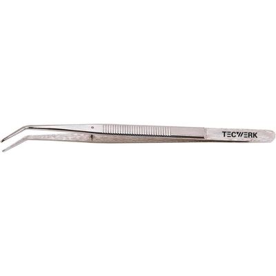 Tecwerk, Pinzette, Collegepinzette Gesamtlänge 155 mm gebogen vernickelt Tecwerk, Pinzette, Collegepinzette Gesamtlänge 155 mm gebogen vernickelt